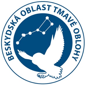 Logo Beskydská oblast tmavé oblohy.